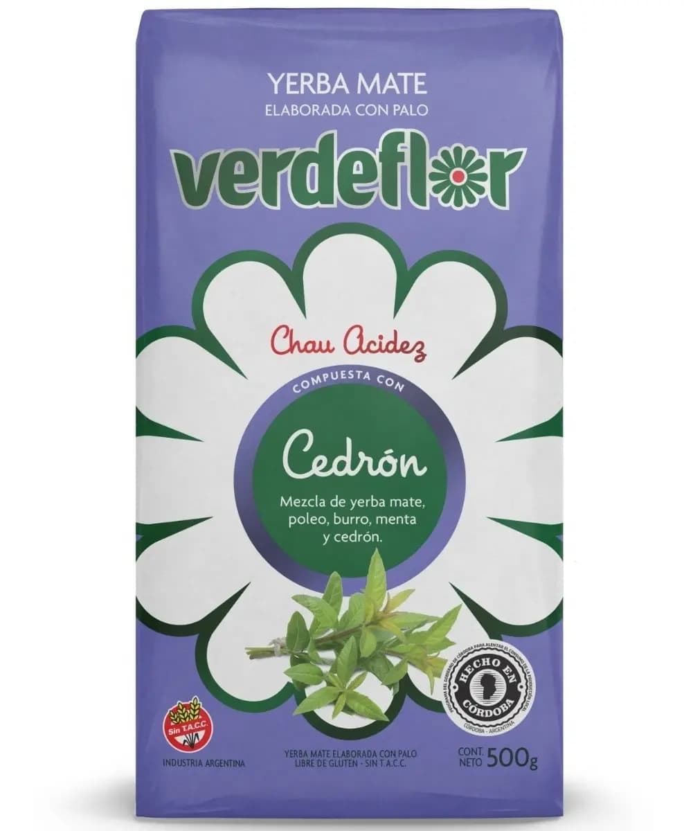 Yerba Mate Verdeflor Cedrón