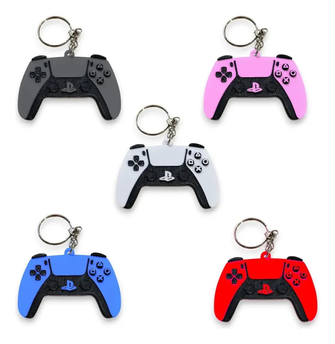 Llaveros Joystick Ps5 Diferentes Colores X5 Unidades Multicolor
