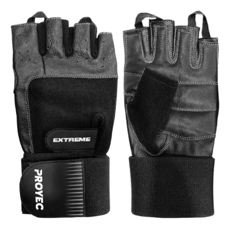 Guantes Gym Proyec Extreme Color Negro Talle L