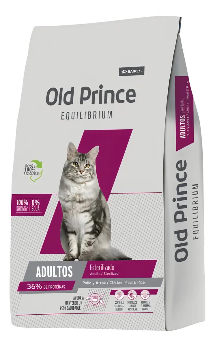 Alimento Gatos Old Prince Esterilizado 7,5 Kg