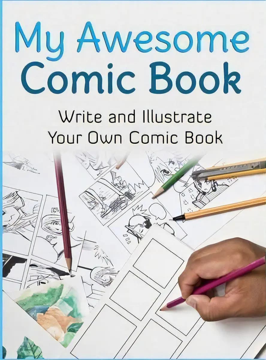 My Awesome Comic Book : Write And Illustrate Your Own Comic Book, De Awesome Comic Book Creator., Vol. 1. Editorial Awesome Comic Sketchbooks, Tapa Dura En Inglés