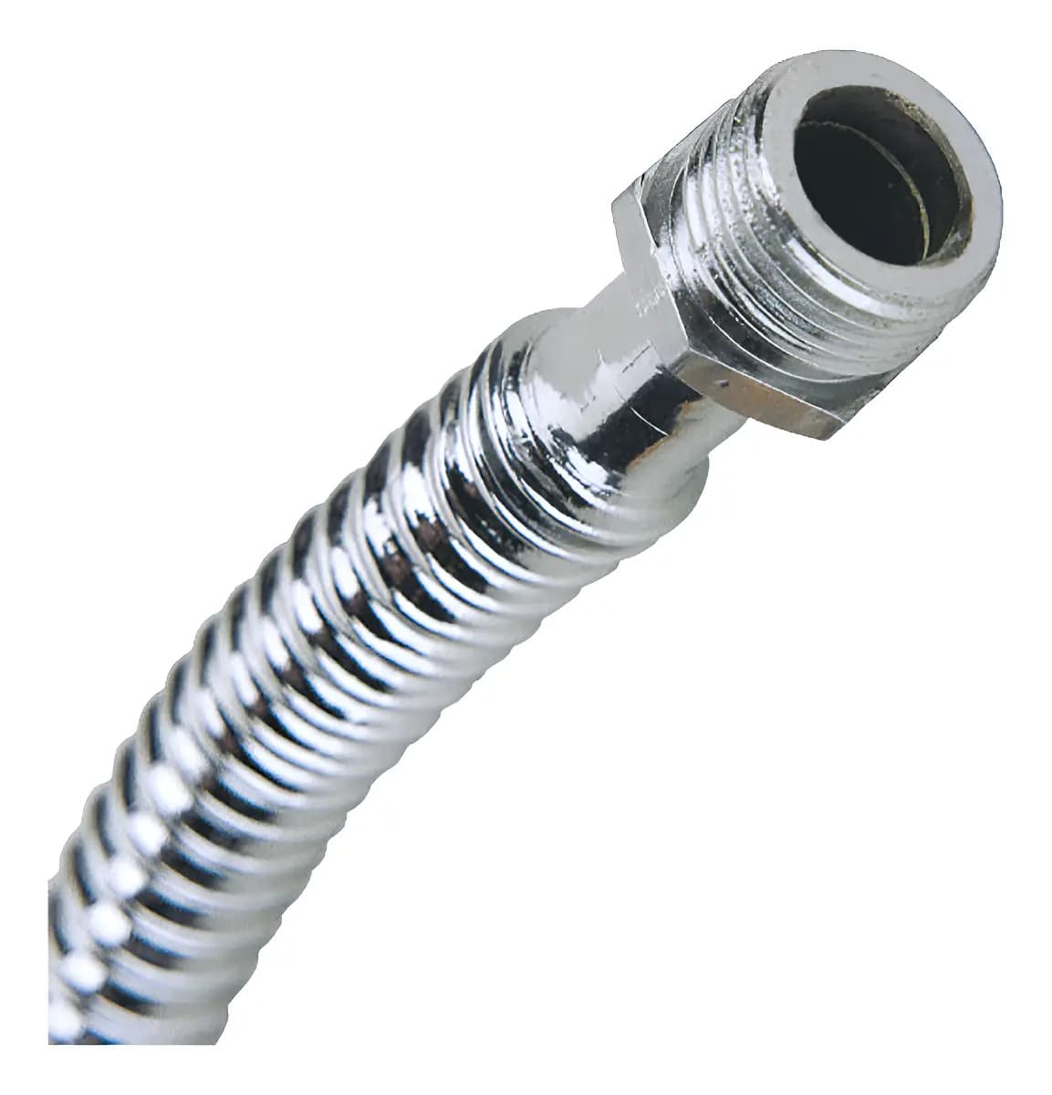 Flexible Agua VML Acero Inoxidable 1/2 x 15cm Plateado Anillado Baño