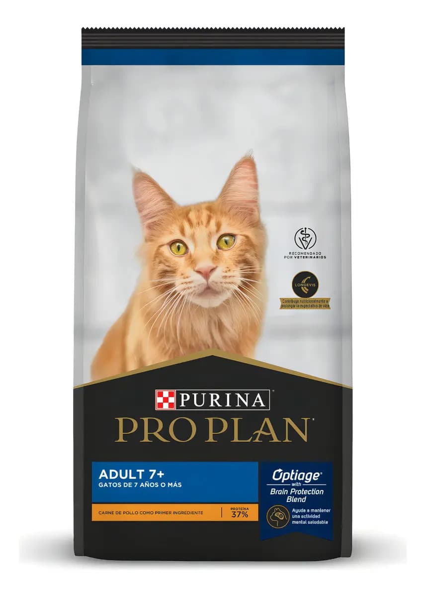 Purina Pro Plan Gato Aduto + 7 Años X 7.5 Kg.