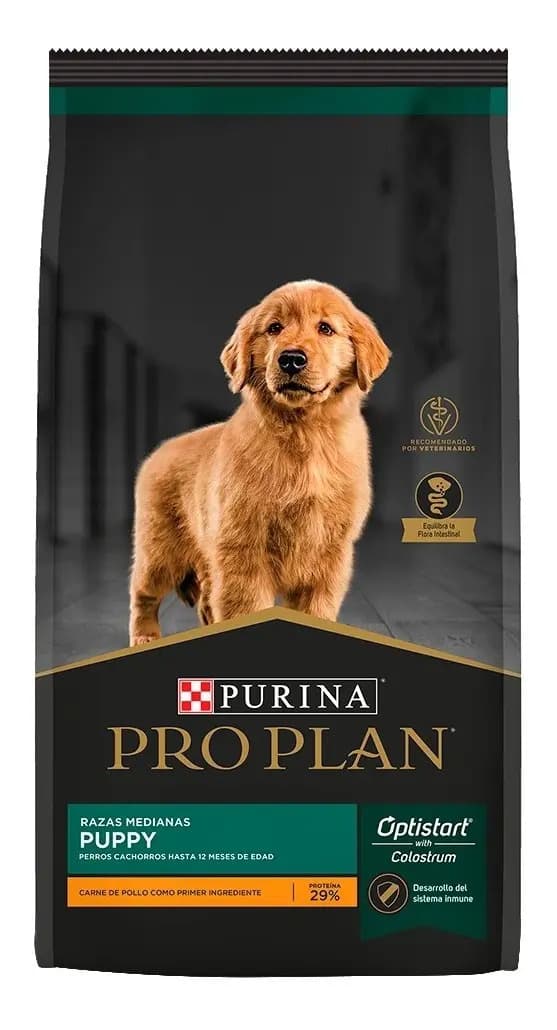 Alimento Pro Plan Complete De Perro Pro Plan Puppy Razas Medianas para perro cachorro de raza mediana sabor pollo y arroz de 1 kg