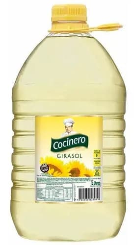 Aceite Girasol Cocinero Bid. 5 lts.