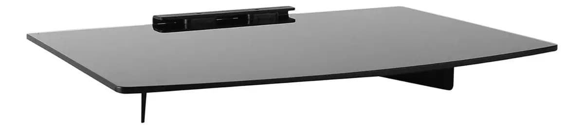 Estante De Pared Flotante Techorbits - Vidrio Templado Negro