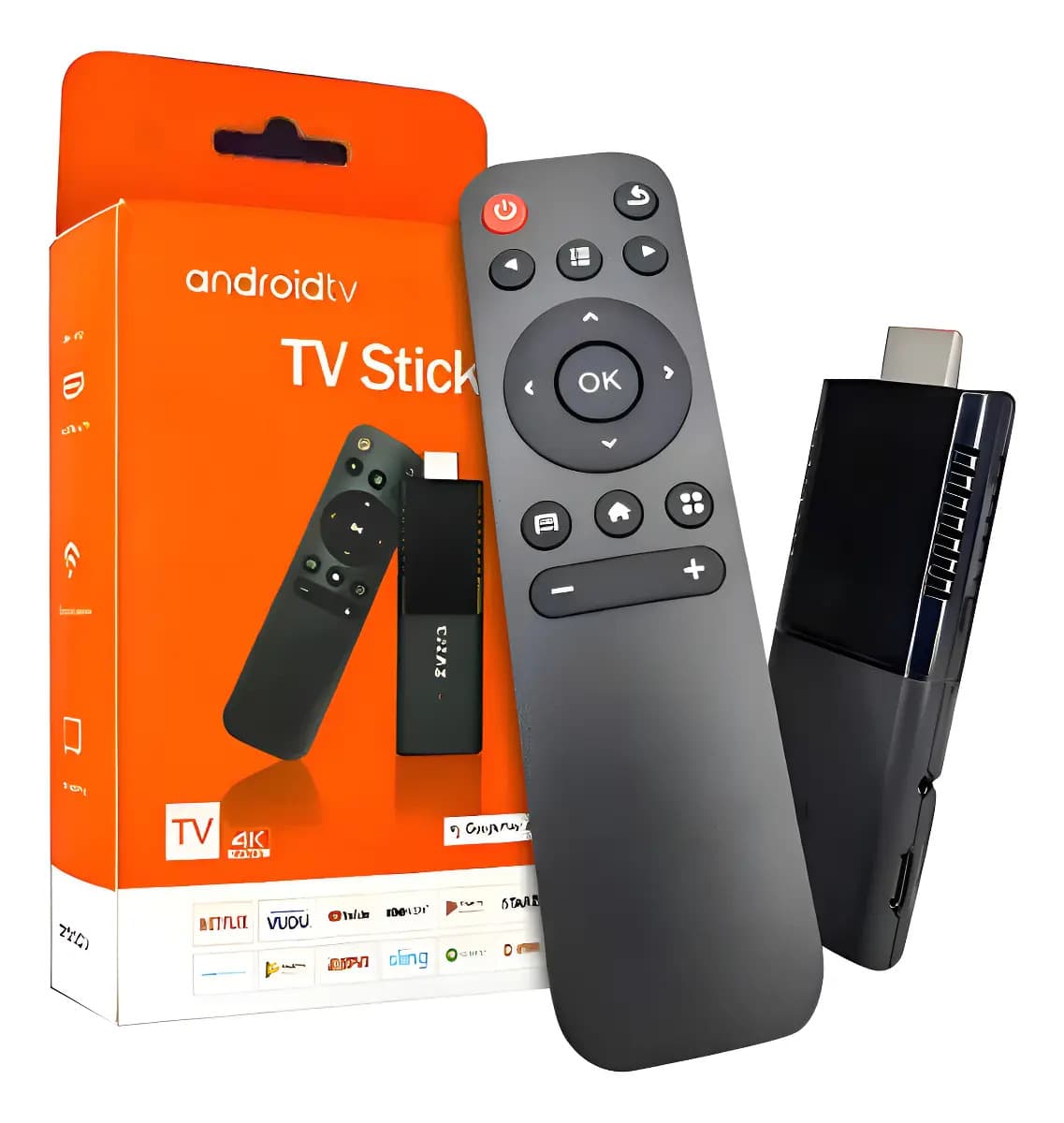 Tv Stick Wi-Fi Smart TV Android Hdmi Tv Fire Tv Stick, negro, estándar