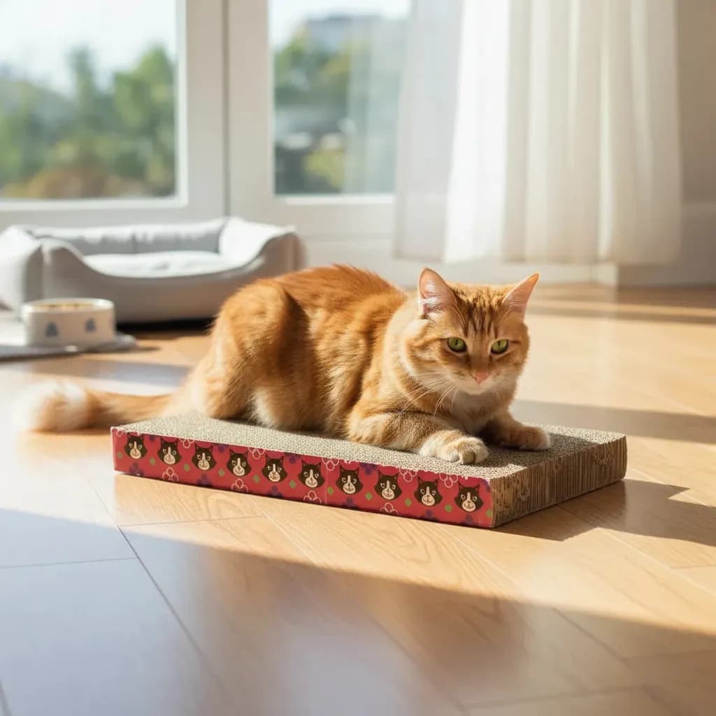 Rascador Gatos Lazlo Carton Corrugado Cocooning
