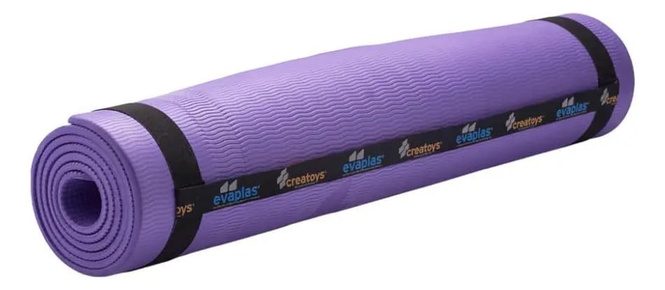 Colchoneta Yoga Pilates Mat Yoga Entrenamiento Fitness Color Violeta