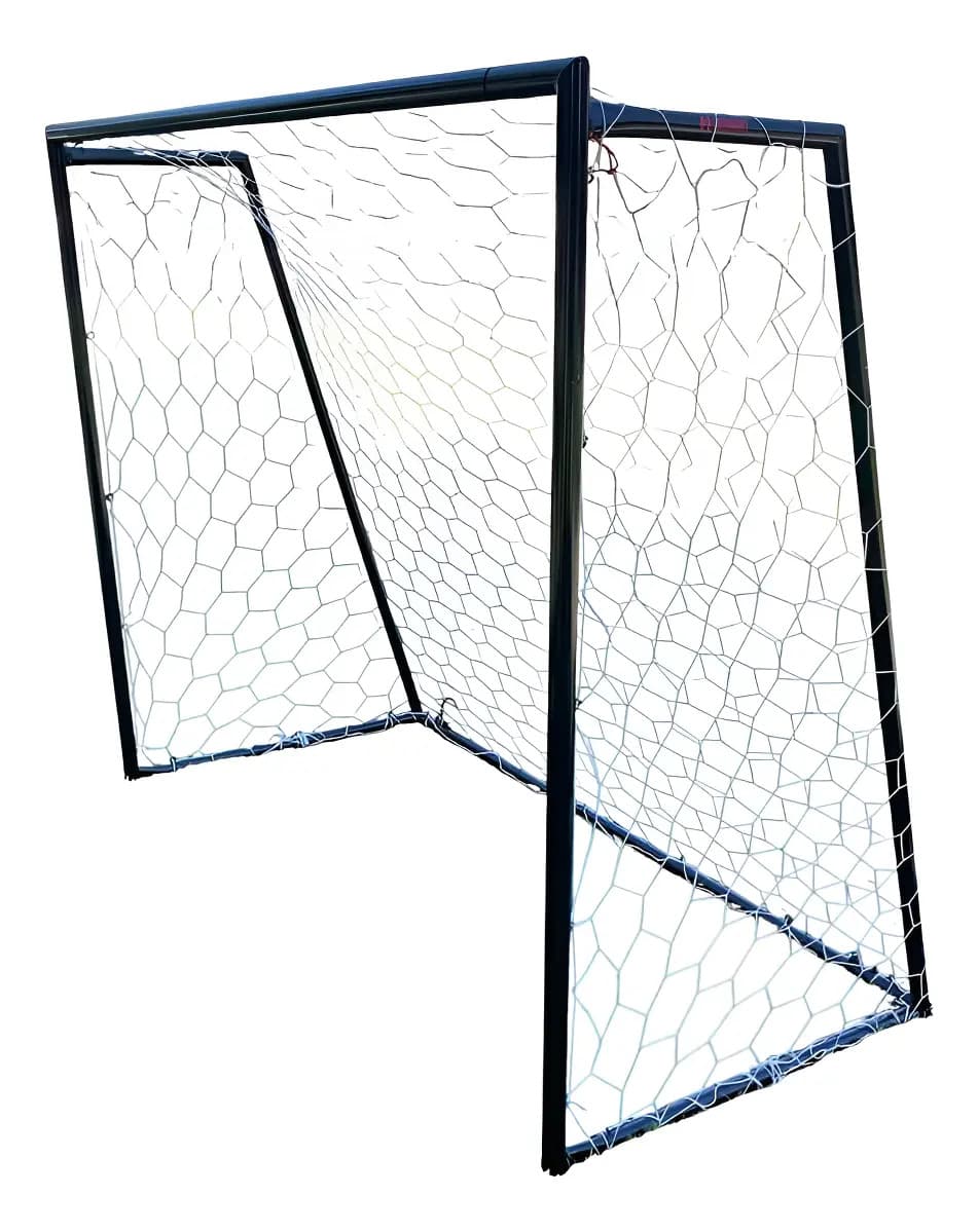Arco Futbol Harmony Negro Metálico Desarmable C/red1.80x2.20