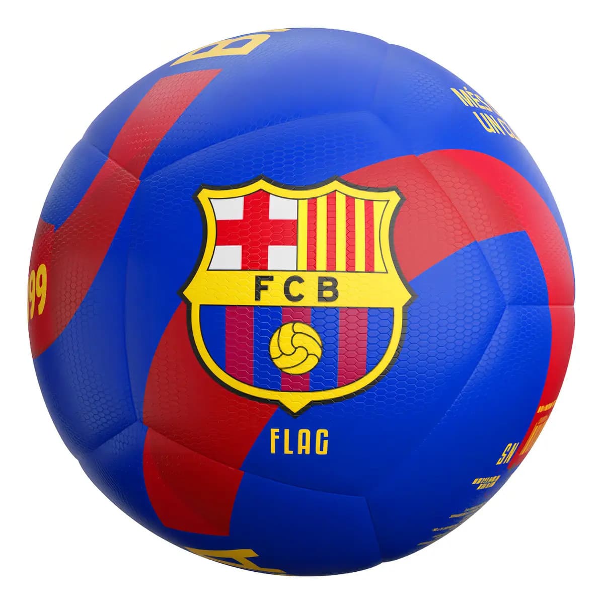 Pelota Futbol Flag Barcelona Azul Rojo