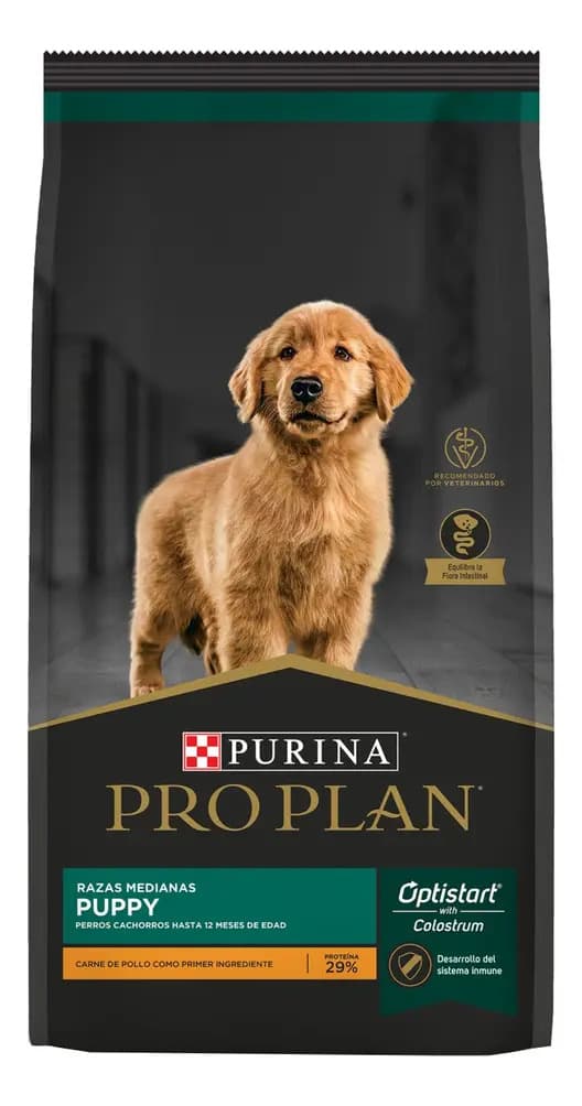Alimento Pro Plan Complete De Perro Pro Plan Puppy Razas Medianas para perro cachorro de raza mediana sabor pollo y arroz de 15 kg