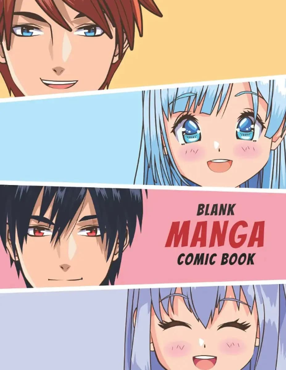Book : Blank Manga Comic Book - Studio, Comic Heroes