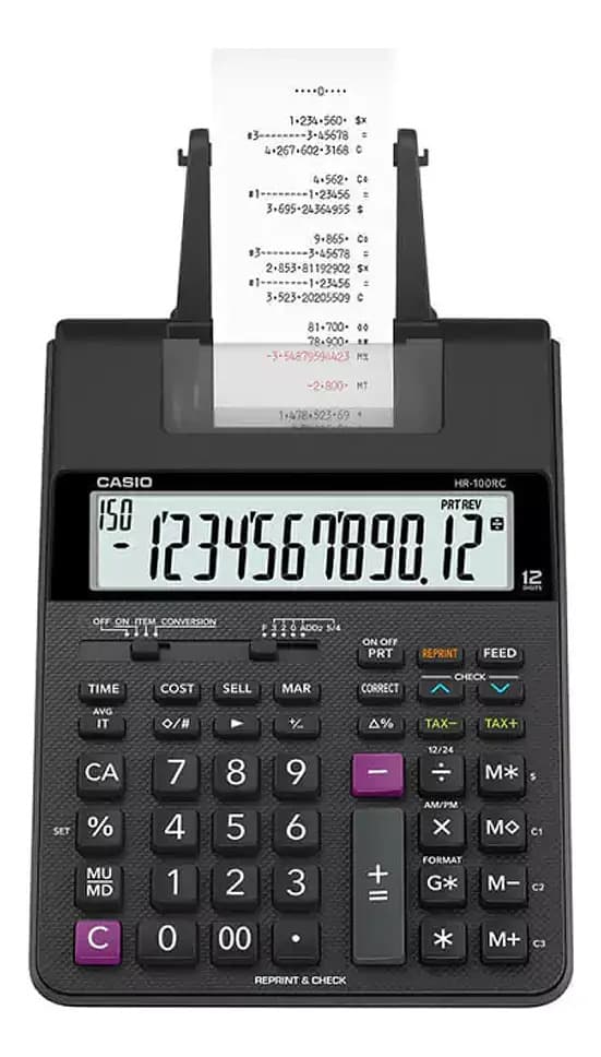 Calculadora Impresora Casio Hr100rc C/impresora