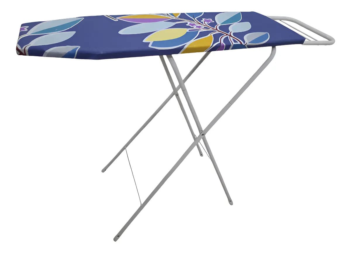 Tabla De Planchar Plegable Con Apoya Plancha Ropa Floreado Azul