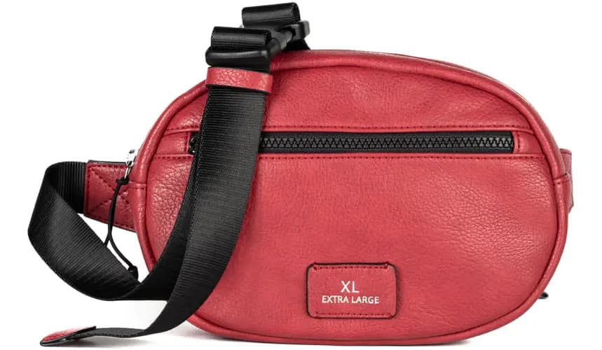 Riñonera Mujer Riñonera Xl Extralarge Miranda Riñonera Bordo Diseño de la tela Liso