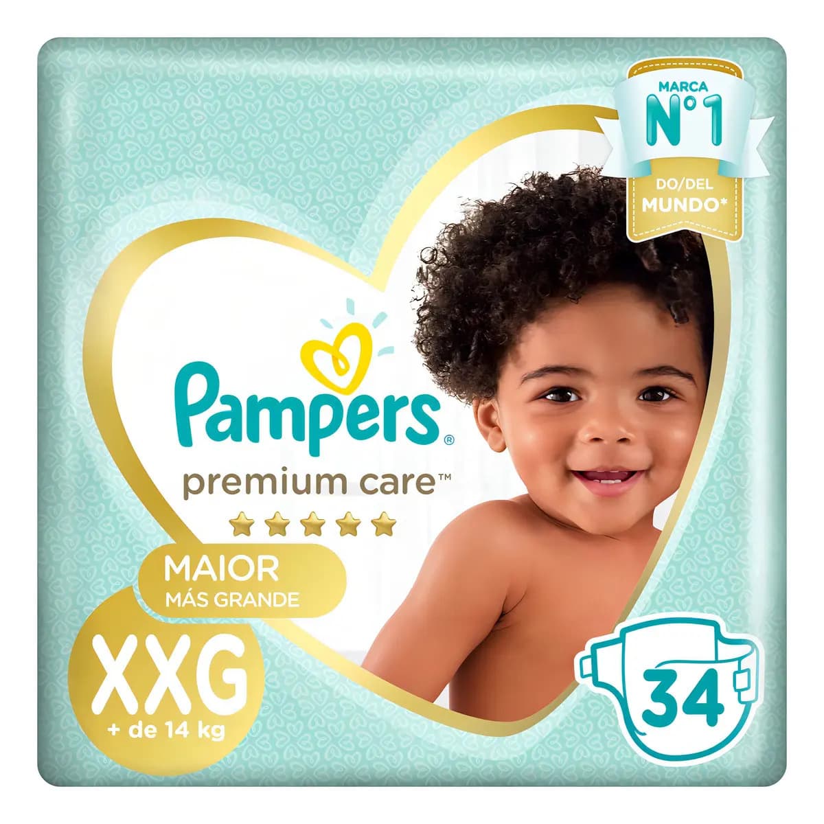 Pañales Pampers Premium Care XXG