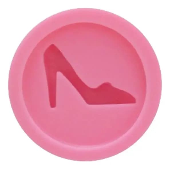 Molde De Silicona Para Pasta De Goma Zapato Mujer Rosa