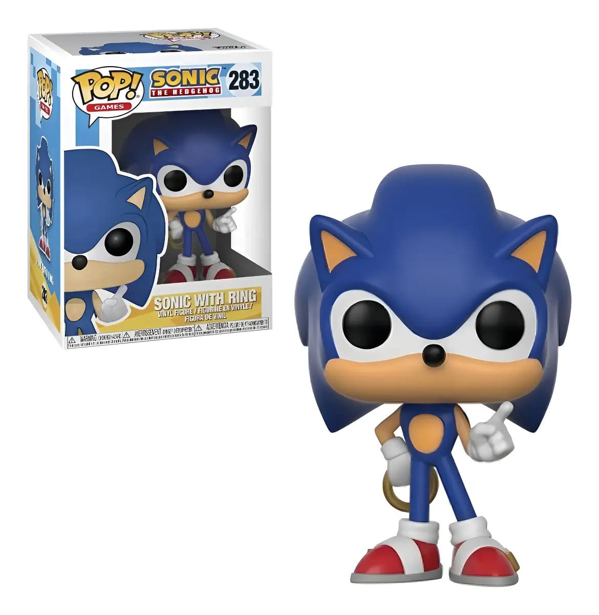Figura De Acción Funko Pop Sonic Con Anillo Funko Pop Games